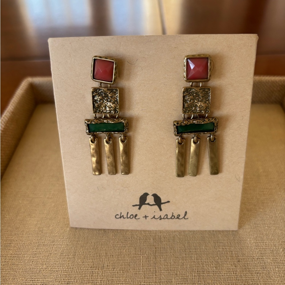Chloe + Isabel Gold Riviera Maya Earrings -New